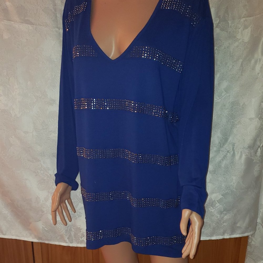 Navy Blue Dressy Sweater